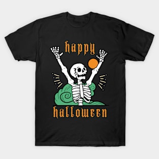 happy Halloween skull T-Shirt